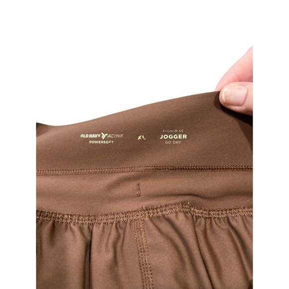 Old Navy Power Soft High Rise Joggers Brown Size XL - Picture 3 of 10